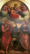 Girolamo Troppa Madonna and Child in glory with Germany oil painting artist